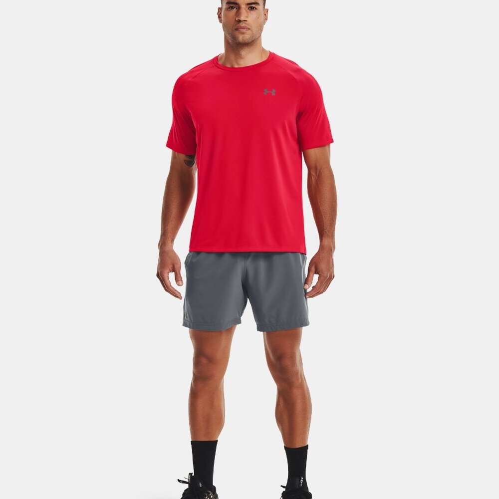Under Armour Men's UA Tech Tee Short Sleeve Moisture Wick Red XXL New